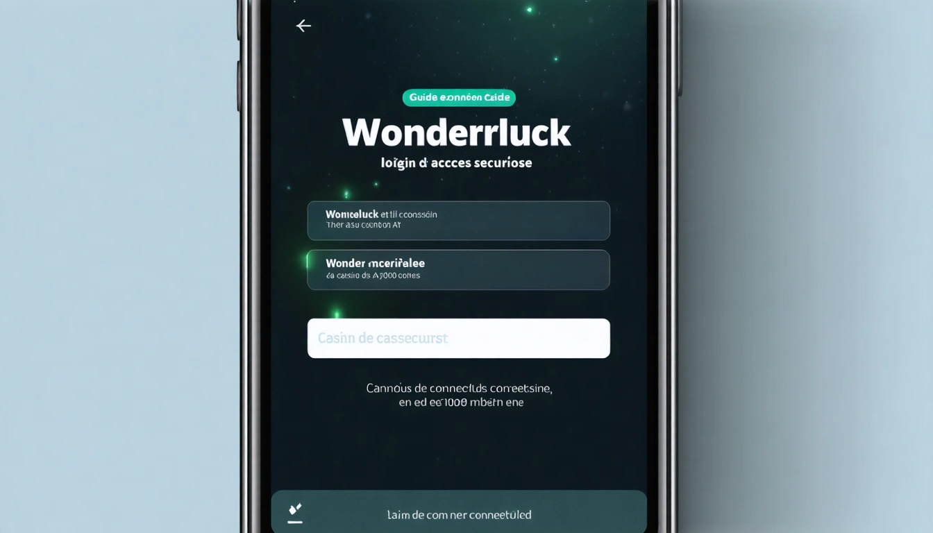Guide de connexion Wonderluck casino login et accès sécurisé
